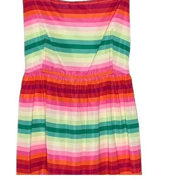 J Crew Rainbow Striped Tiered Maxi Dress| Size 4 - Picture 9 of 9